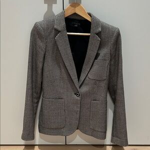 Rachel Zoe Gray Plaid Blazer